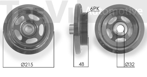 TREVI AUTOMOTIVE skriemulys, alkūninis velenas PC1110